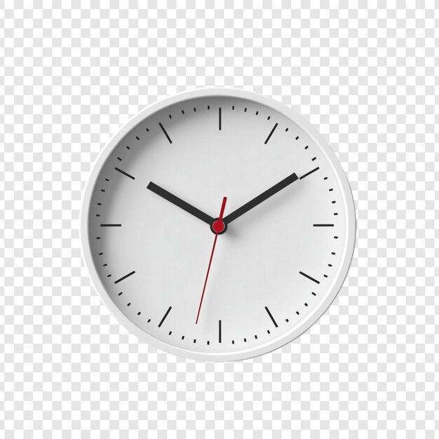 Gestión moderna del tiempo del reloj blanco y concepto de puntualidad