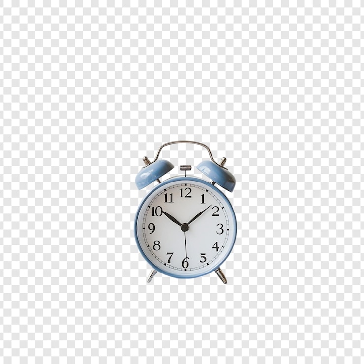 PSD gratuito gestione del tempo e puntualità dell'orologio blu classico