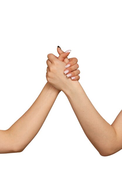 Gestos con las manos que representan la amistad entre personas.