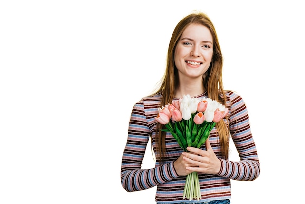 Gesturing espressivo della donna
