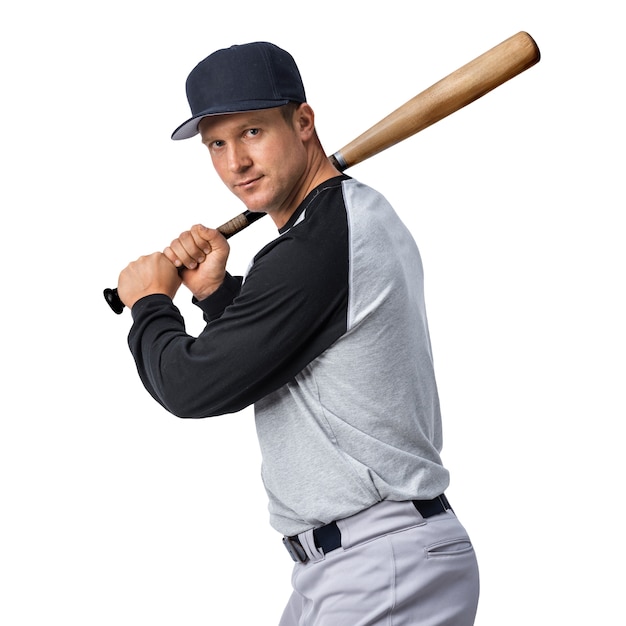 Giocatore di baseball isolato