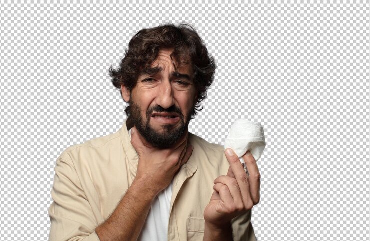 PSD gratuito giovane adulto uomo barbuto concetto di influenza