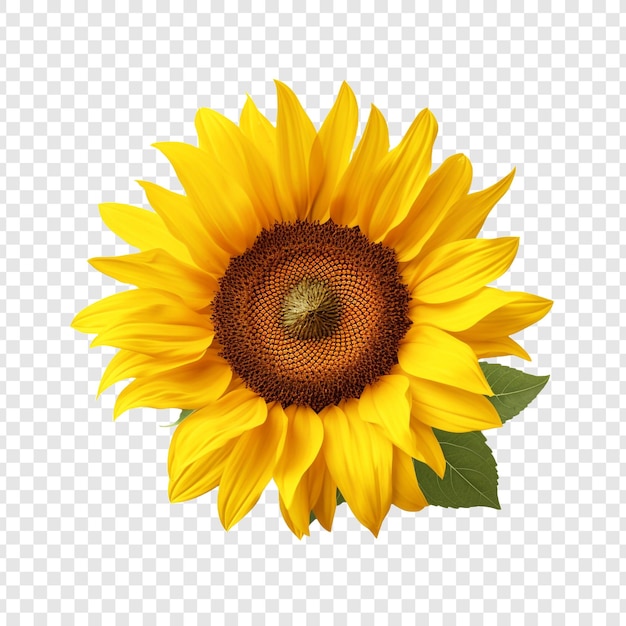 PSD gratuito un girasol solo aislado en un fondo transparente