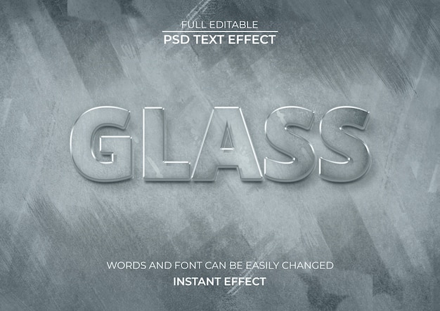 Glas teksteffect