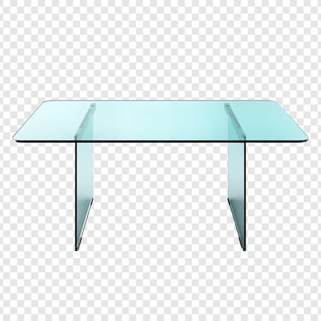 Gratis PSD glazen tafel geïsoleerd op transparante achtergrond