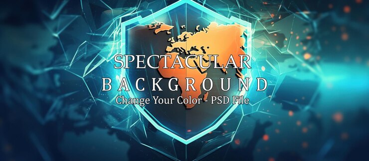 PSD Gratis global cyber security concept