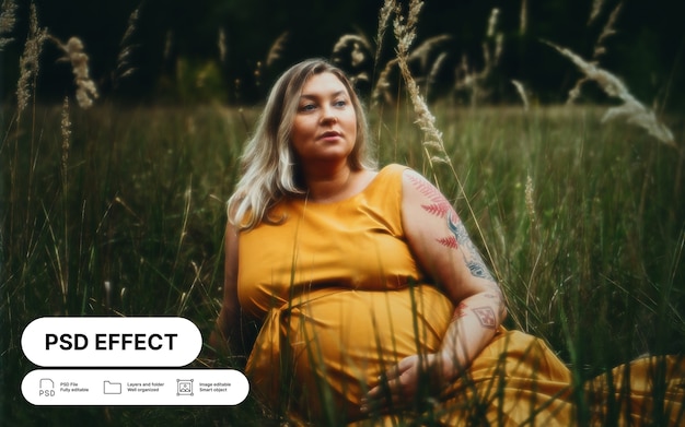 Gratis PSD glow foto-effect