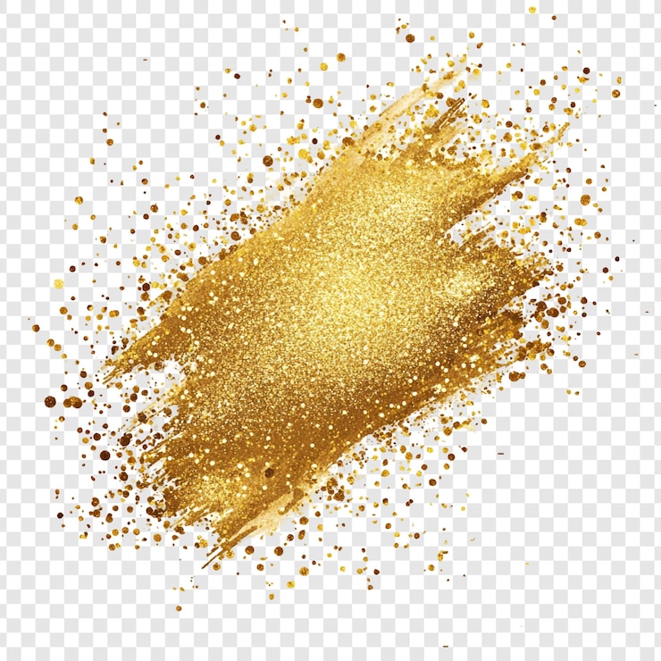 PSD Gratis golden glitter brushstroke abstract background