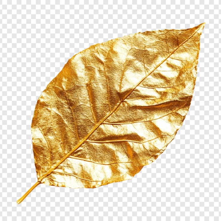 PSD Gratis golden leaf a luxurious botanical image