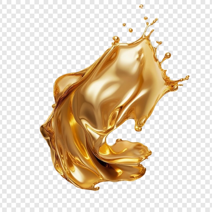 PSD gratuito golden liquid splash luxury astratto