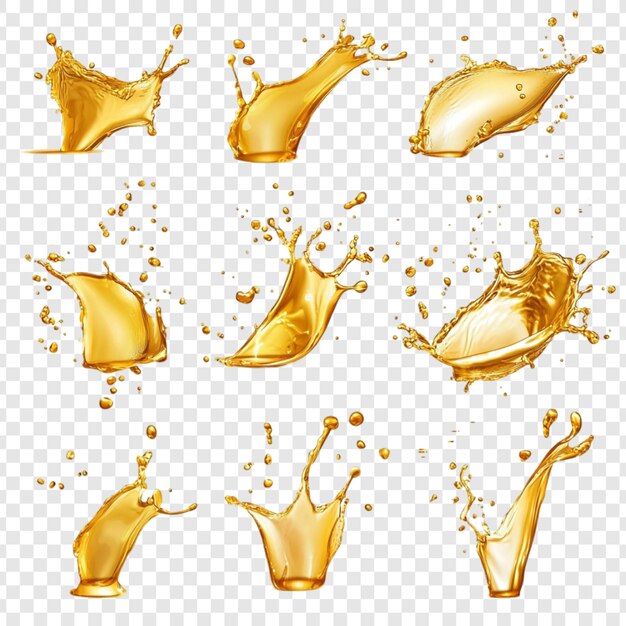 Golden Liquid Splashes Una colección de imágenes de alta resolución