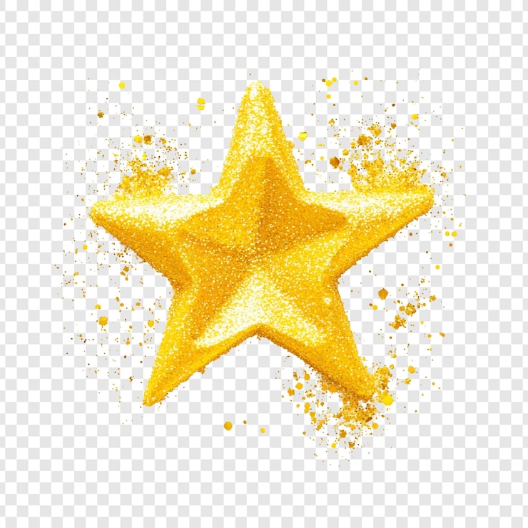PSD gratuito golden starburst un brillante disegno celeste