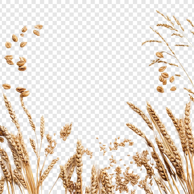 PSD Gratis golden wheat harvest a bountiful frame of ripe grains