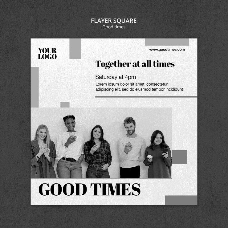 PSD Gratis good times flyer template