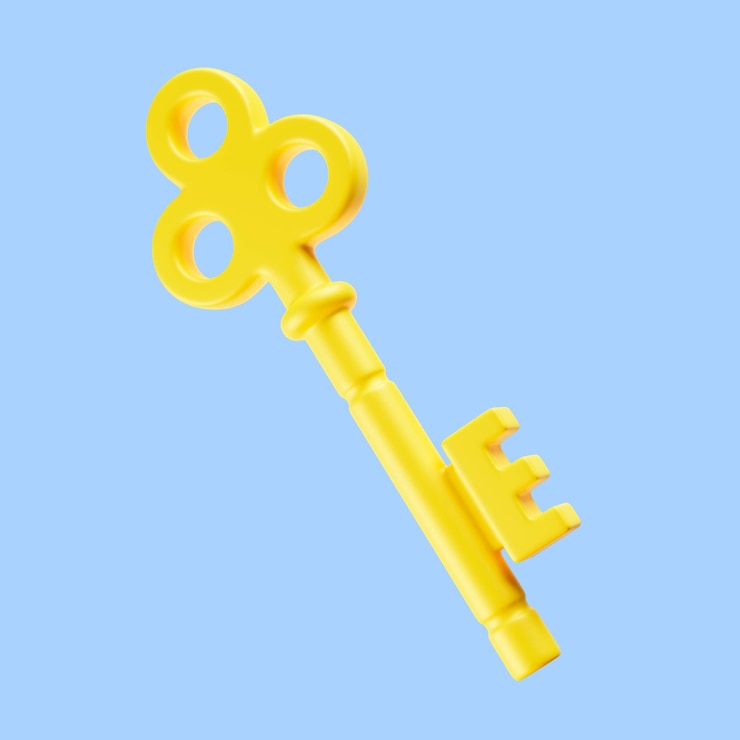 Gratis PSD gouden sleutelpictogrampakket voor videogames