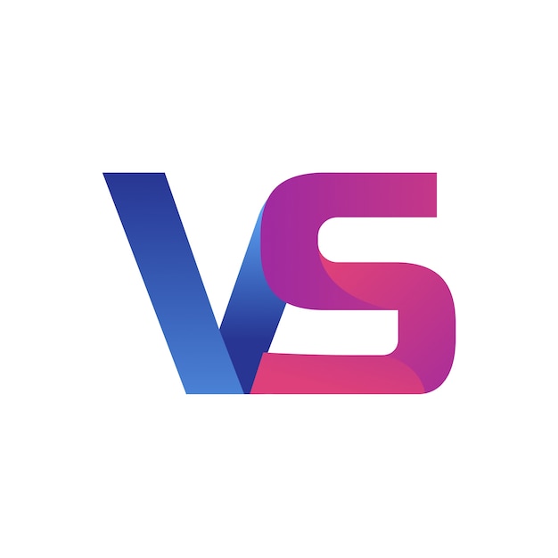 Gradiente frente a la plantilla del logotipo