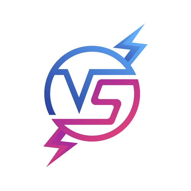 Gradiente frente a la plantilla del logotipo