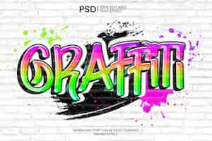 Gratis PSD graffiti-teksteffect