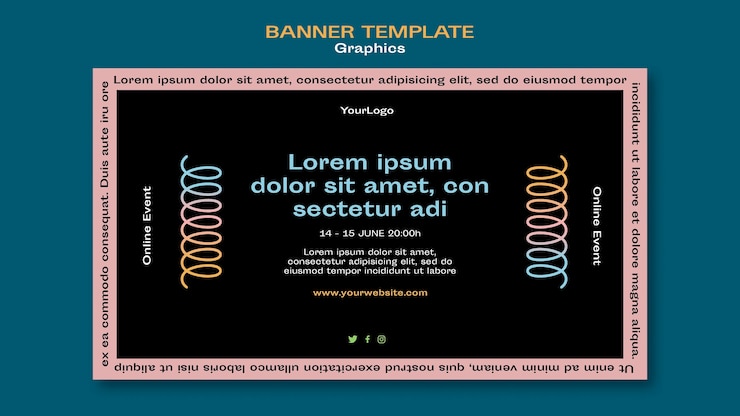 Gratis PSD grafische sjabloon voor spandoek