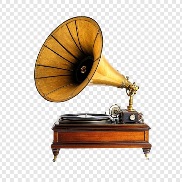 Gramófono antiguo Un reproductor de música de época