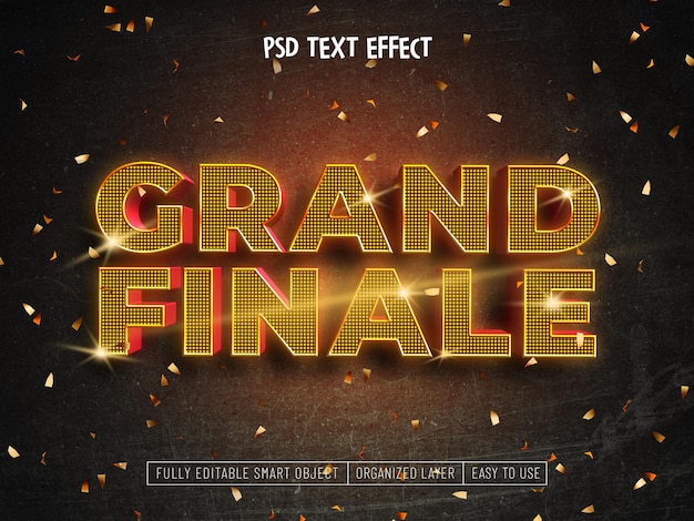 Grand Finale psd-teksteffect