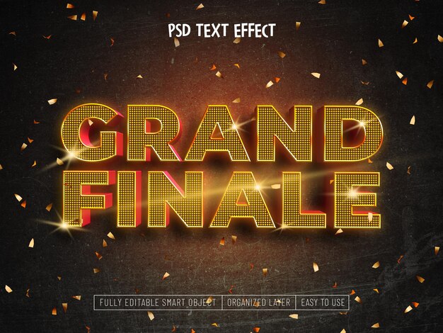 Grand Finale psd-teksteffect