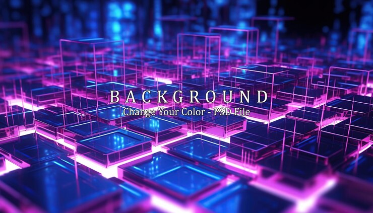 PSD gratuito grande cubo di dati ai generativa