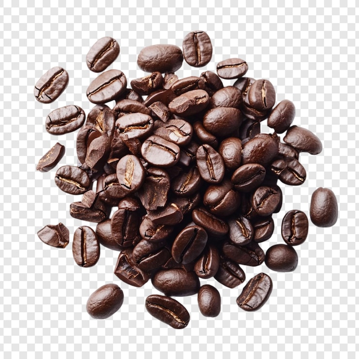 PSD gratuito los granos de café tostados son aromáticos, oscuros y ricos