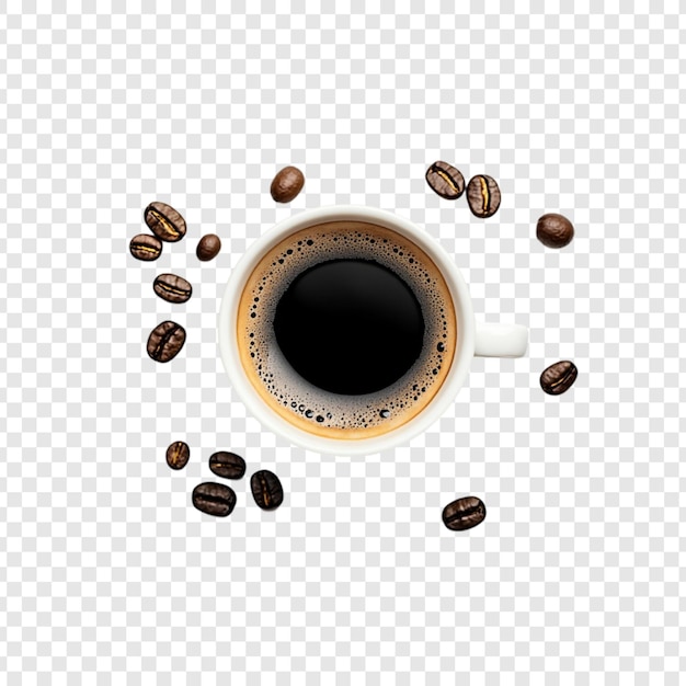Granos y cerveza de café negro aromático