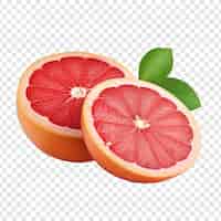 Gratis PSD grapefruit geïsoleerd op doorzichtige achtergrond