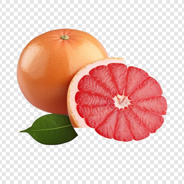 Gratis PSD grapefruit geïsoleerd op doorzichtige achtergrond