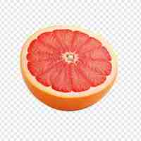 Gratis PSD grapefruitvruchten geïsoleerd op transparante achtergrond
