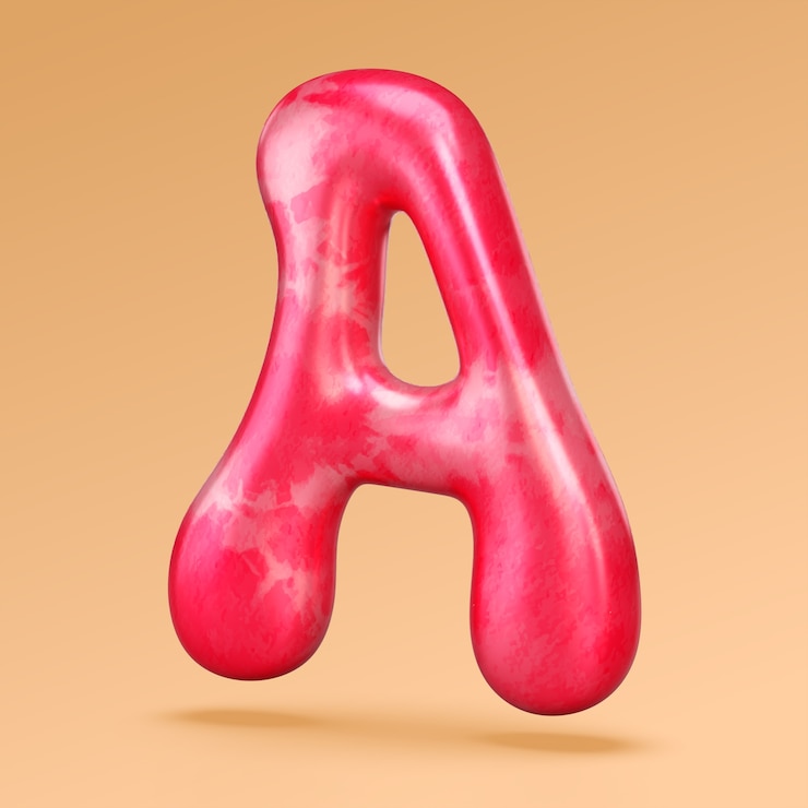 PSD Gratis groovy icon alphabet rendering