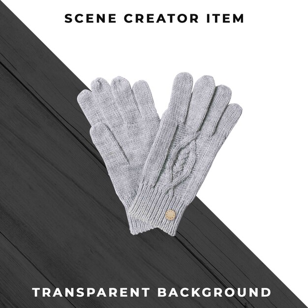 Guantes aislados con trazado de recorte.