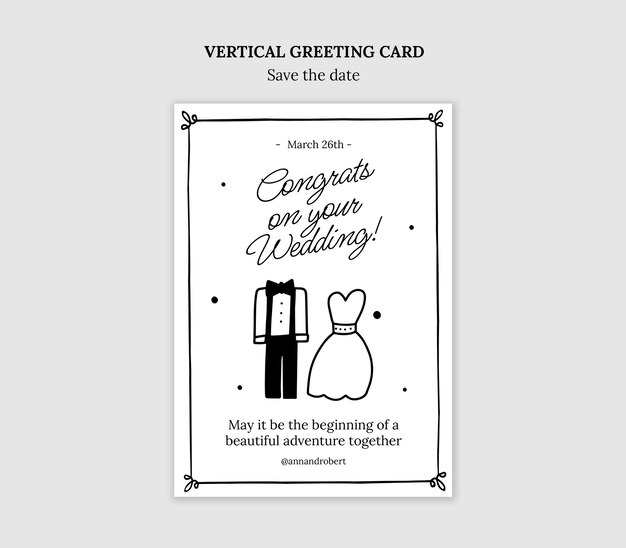 Guardar el diseño de la plantilla de invitación de fecha