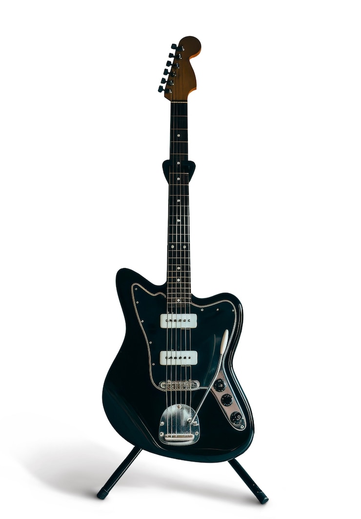 PSD gratuito guitarras eléctricas aisladas