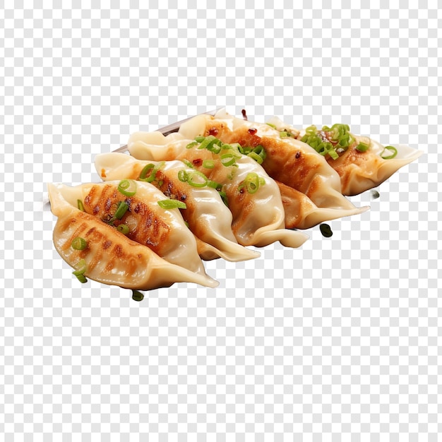 Gyoza geïsoleerd op transparante achtergrond