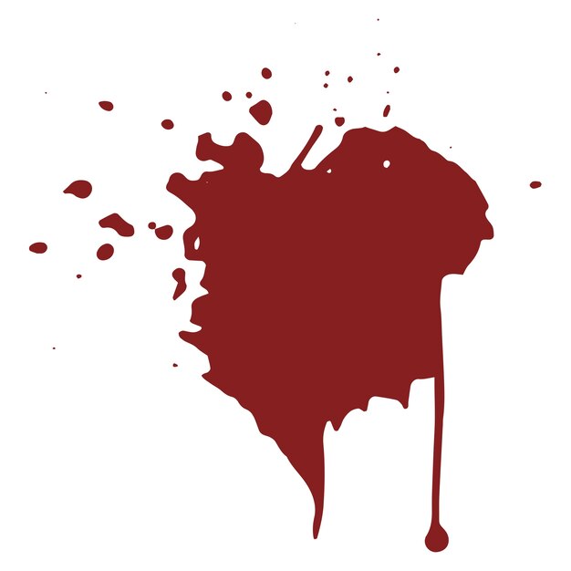Se ha aislado una salpicadura de sangre extraída a mano.