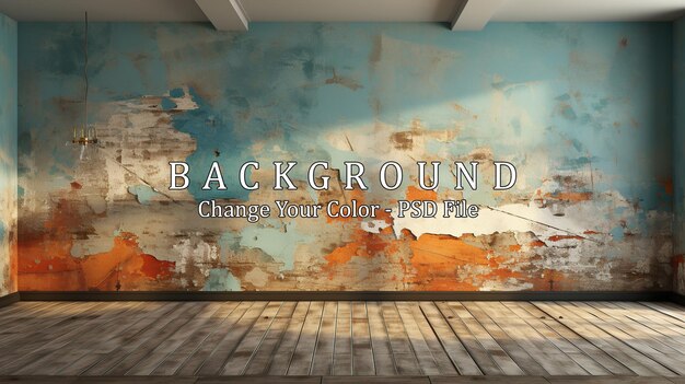 habitación vacía con una pintura en la pared