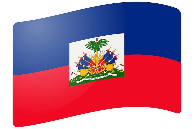 PSD Gratis haiti country flag illustration