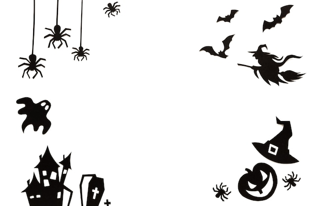 Gratis PSD halloween-artikelen geïsoleerd