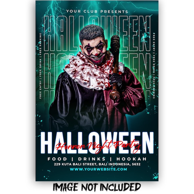 Halloween flyer sociale media-sjabloon