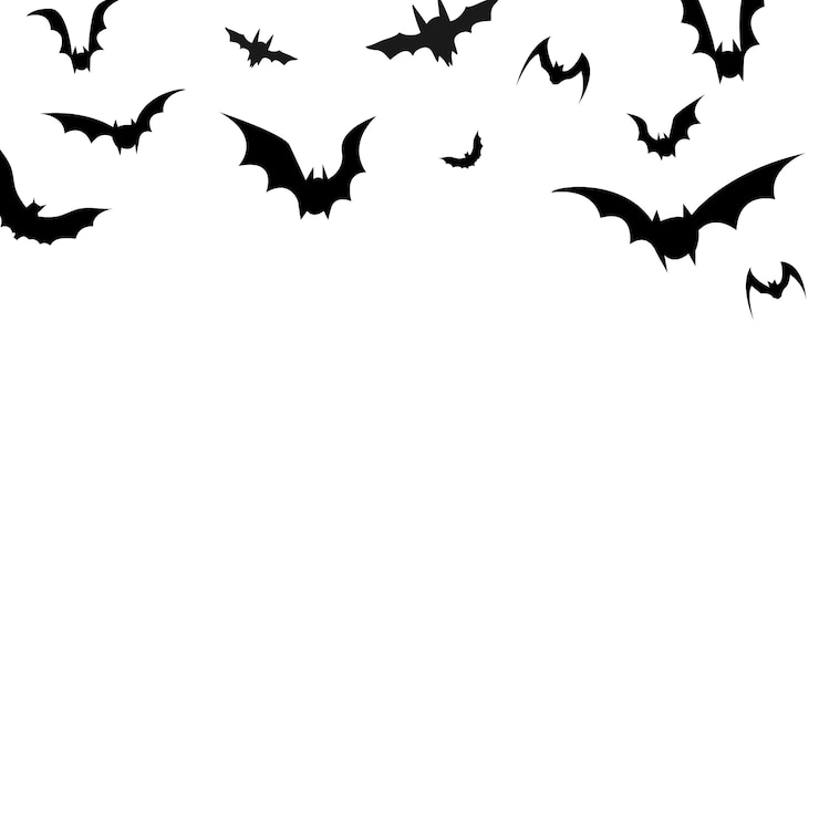 Gratis PSD halloween grens geïsoleerd