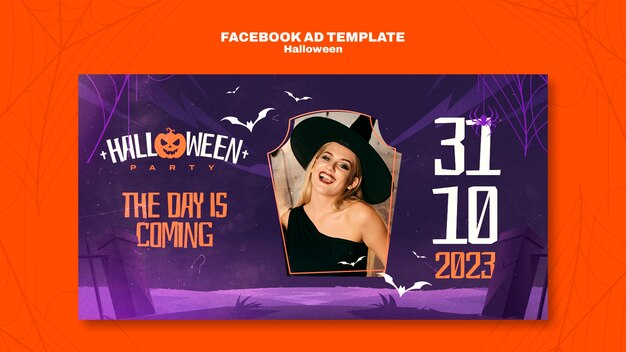 Halloween viering facebook sjabloon