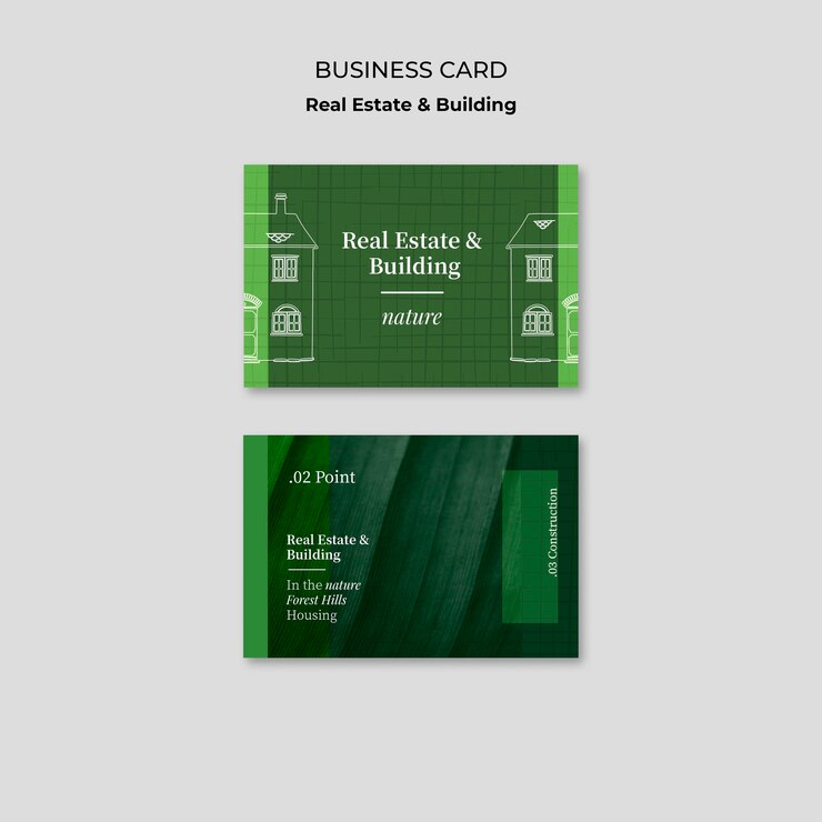 PSD Gratis hand drawn real estate business business card