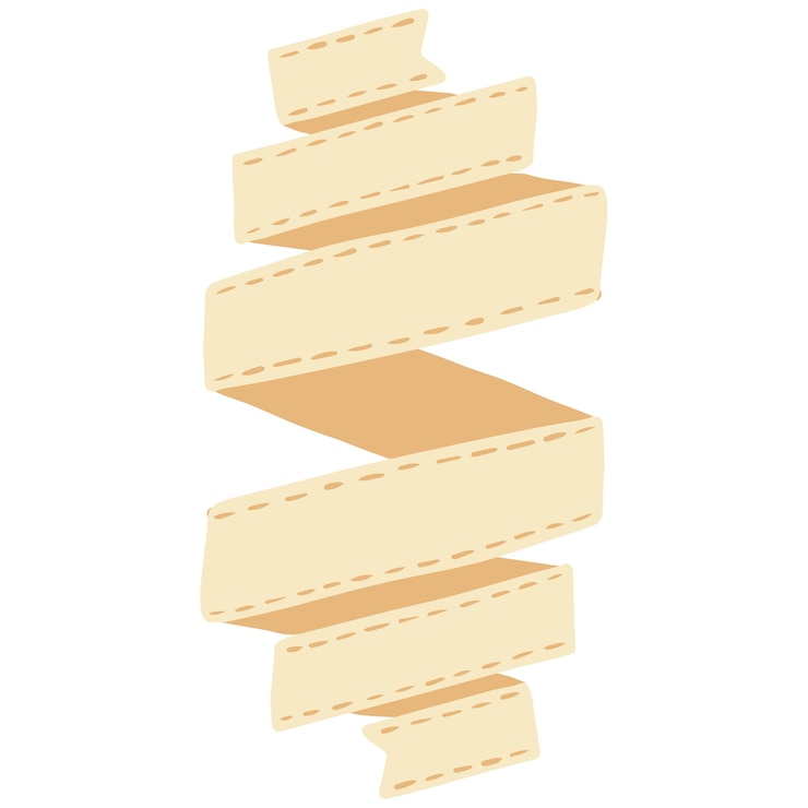 PSD gratuito hand drawn ribbon