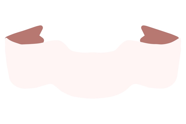 PSD gratuito hand drawn ribbon