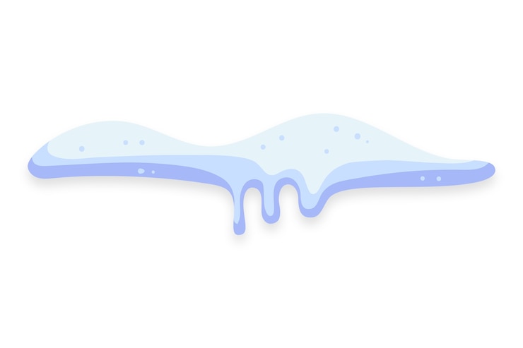 PSD Gratis hand drawn snow cap illustration