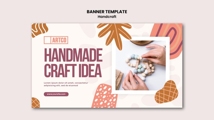 PSD Gratis handcraft banner template