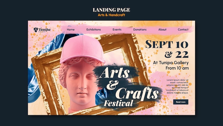 PSD Gratis handcraft template design